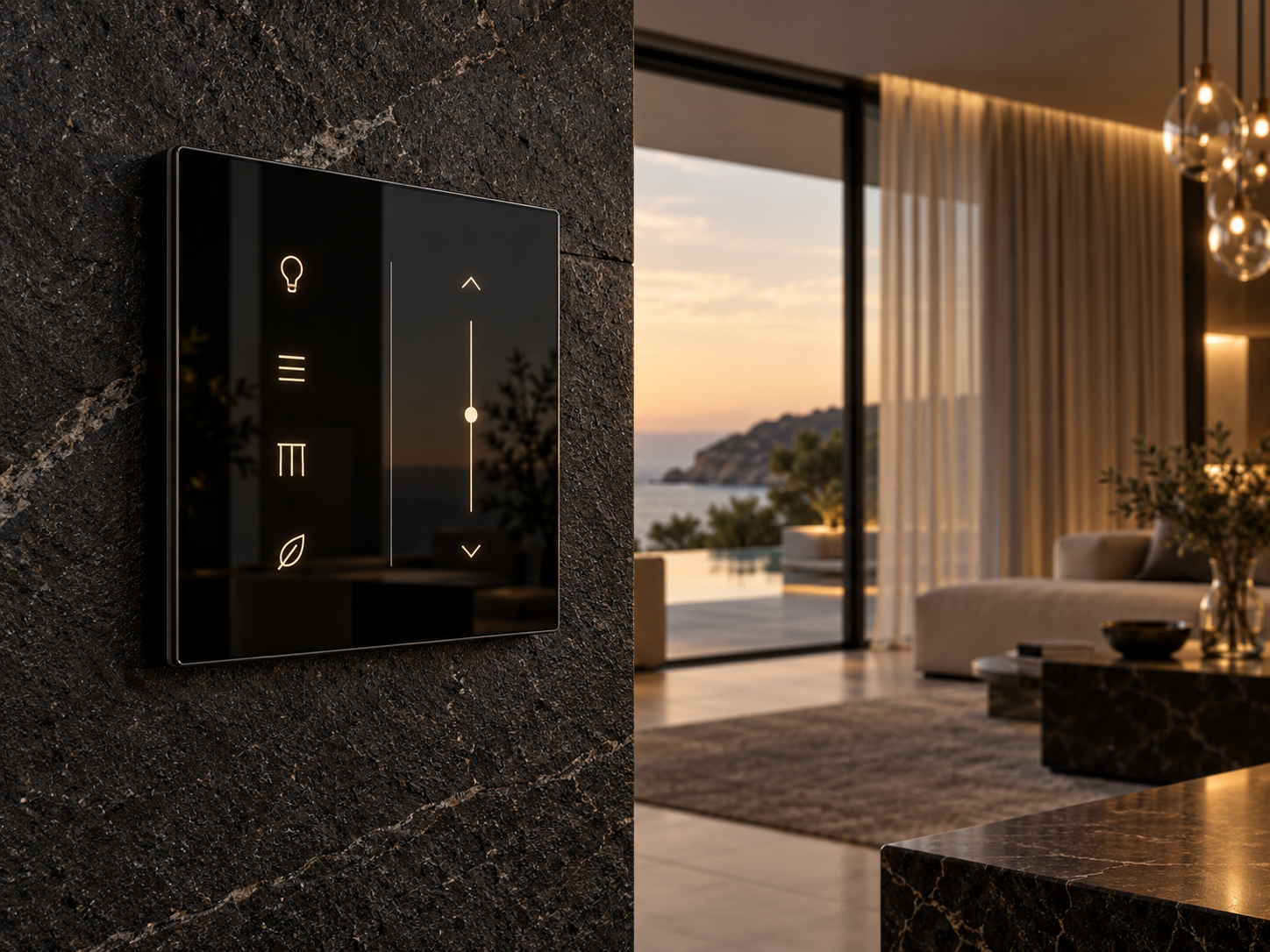 Smart home wall control panel